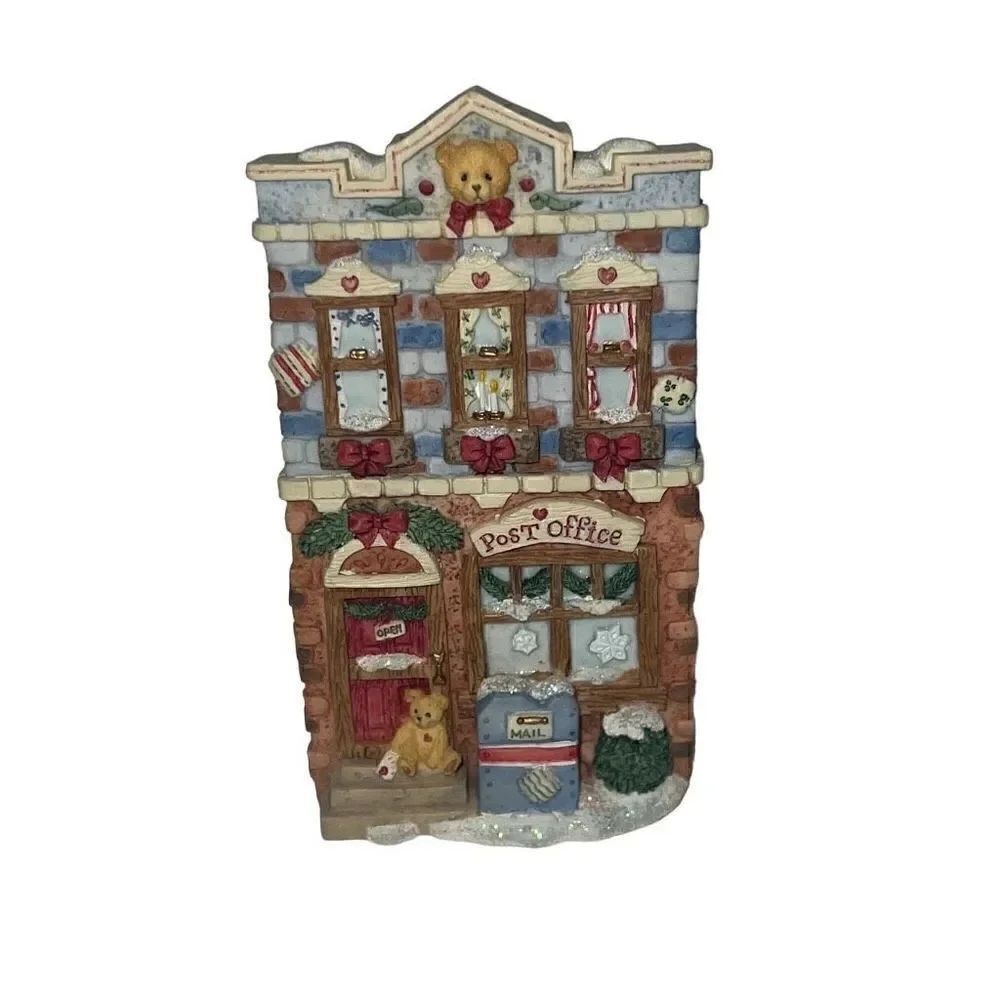 Enesco Cherished Teddies Winter Post Office Display Our Cherished Neighborhood